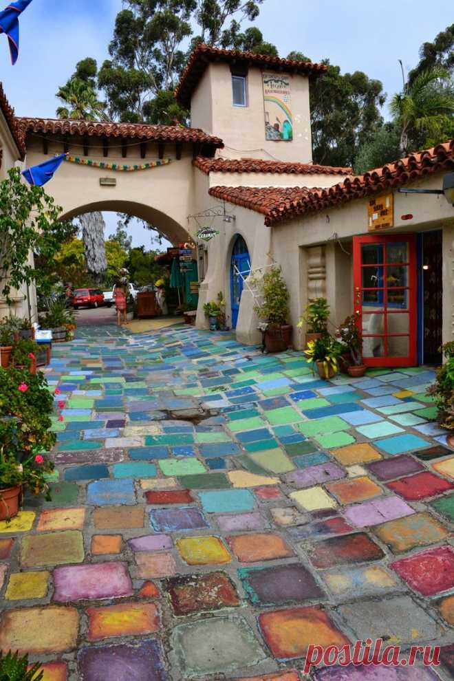 List of Pictures: Beautiful handmade tiles. Balboa Park, San Diego
