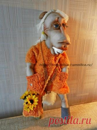 Чулочная кукла. Лошадка-модница.