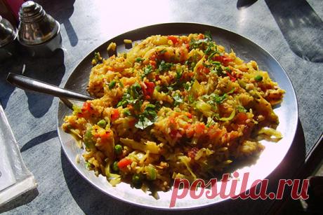 Индийский овощной плов |