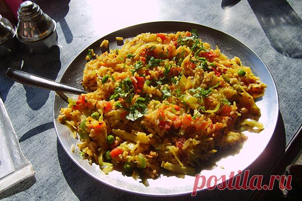 Индийский овощной плов |