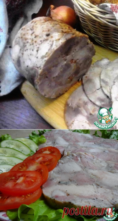 Колбаса куриная цельномышечная – кулинарный рецепт