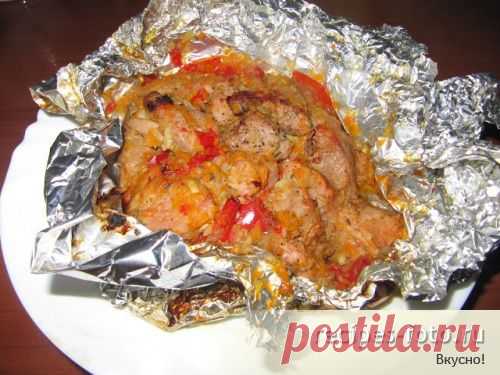 Свинина с овощами в фольге | Интересные рецепты