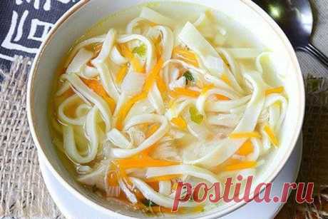 Лапша домашняя с курицей |