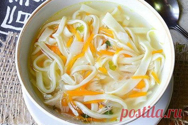 Лапша домашняя с курицей |