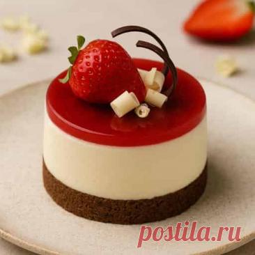 White Chocolate & Strawberry Cheesecake — Elegant Mini Desserts