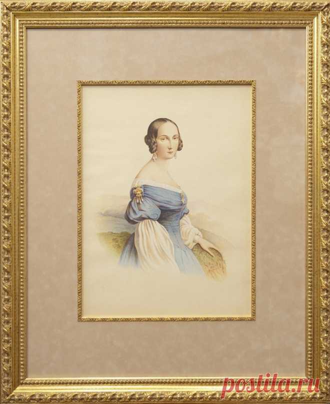 Тыранов Алексей Васильевич (Россия, 1808-1859) - известный портретист, жанрист, мастер интерьера. Был учеником Венецианова