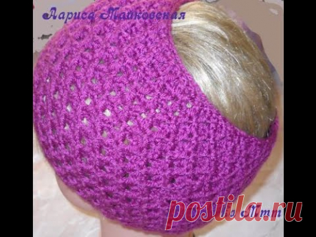 Ажурная повязка узором &quot;ромбы&quot;   Knitted headbands