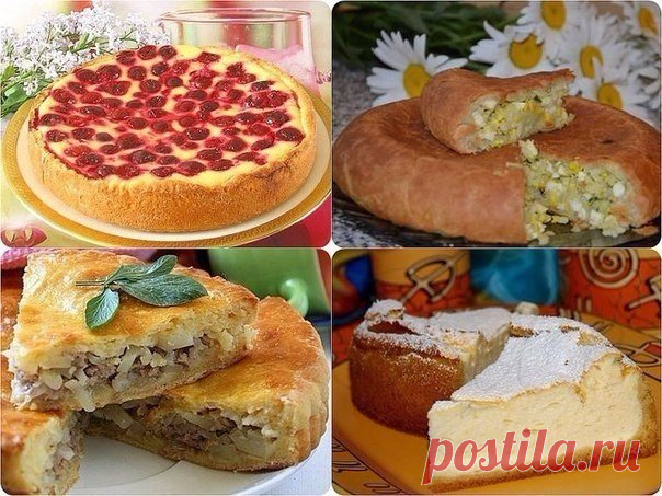 4 Простых рецепта семейных пирогов.
1. Вишнёвый пирог.
Понадобится: 
2-3 стакана муки,
200 г маргарина, 
Показать полностью…