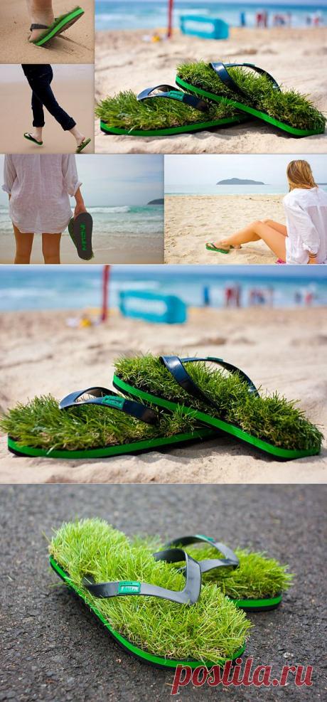 Шлёпанцы из травы – новый аксессуар из сказки : НОВОСТИ В ФОТОГРАФИЯХ