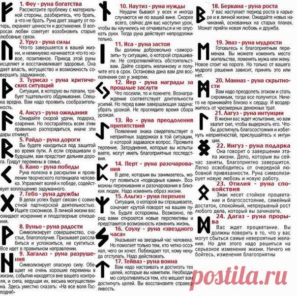 #Трактовки_рун

Сохраняй себе на стену, чтобы не потерять

Подписывайтесь на наш полезный паблик https://vk.com/sve4ka73, где вы найдете море полезной информации по рунам, и не только…

Подписывайтесь на нашу полезную рассылку прямо в ВКонтакте
https://vk.com/app5748831_-72740825 - тогда вы точно ничего не пропустите, всегда будете в курсе, и первыми узнаете все новости!

#Руны_и_Ритуалы