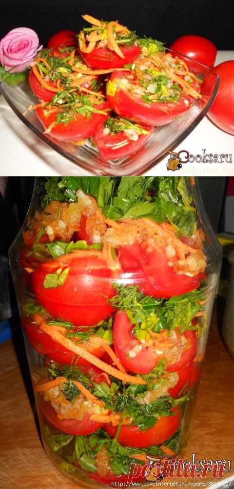ПОМИДОРЫ МАРИНОВАННЫЕ ПО-КОРЕЙСКИ. - Простые рецепты Овкусе.ру