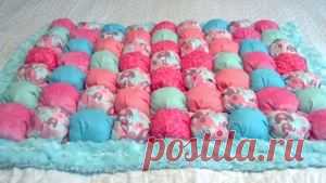 Как сшить одеяло из воздушных пузырьков: необычное одеяло бонбон