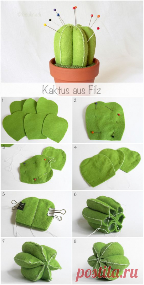 Filzkaktus | Bonecas e afins.