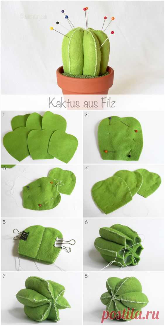 Filzkaktus | Bonecas e afins.