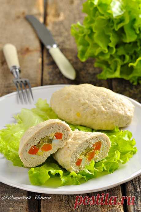 Куриные зразы с начинкой из моркови, яиц и брокколи. 37/100 - Вкусная пауза