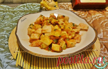 Острый маринованный дайкон Кулинарный рецепт