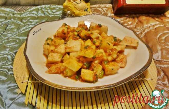 Острый маринованный дайкон Кулинарный рецепт