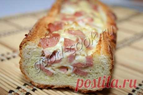 запечённый багет с яйцами и сыром. Рецепт приготовления