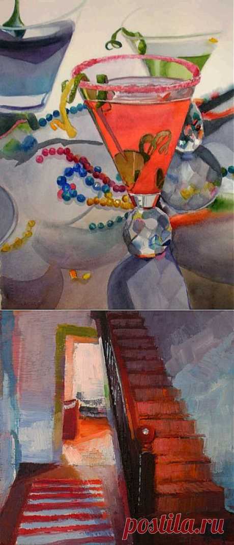 Happy New Year Party Hearty, original painting by artist Kay Smith | DailyPainters.com