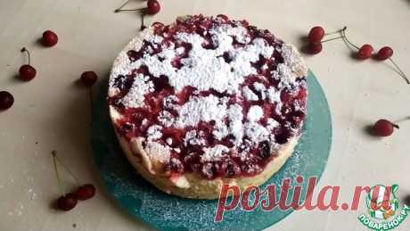Шарлотка с вишней Кулинарный рецепт