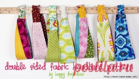 Двусторонняя повязка для волос от Jessica Fediw. Мастер-класс.