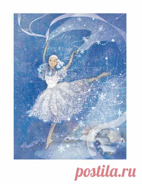 Иллюстрация Когда прилетают снежинки... Просмотреть иллюстрацию Когда прилетают снежинки.. из сообщества русскоязычных художников автора  Екатерина Бабок в стилях: 2D, нарисованная техниками: Растровая (цифровая) графика.