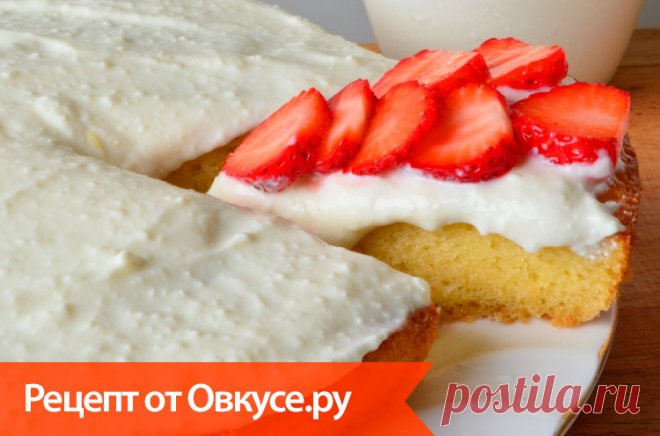 Нежный манник с творожно-сметанным кремом. Так вкусно, что невозможно оторваться! / Простые рецепты