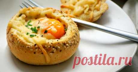 Завтрак в булочке. Просто невероятно вкусное лакомство.