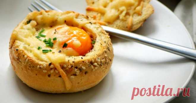 Завтрак в булочке. Просто невероятно вкусное лакомство.