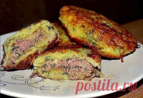 Драники с мясом