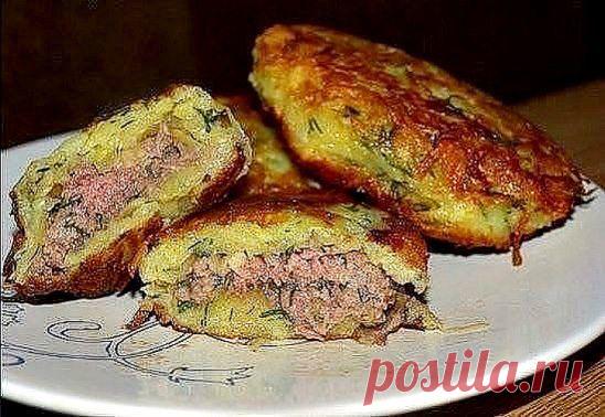 Драники с мясом