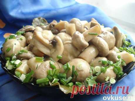 Быстро маринованные грибочки.