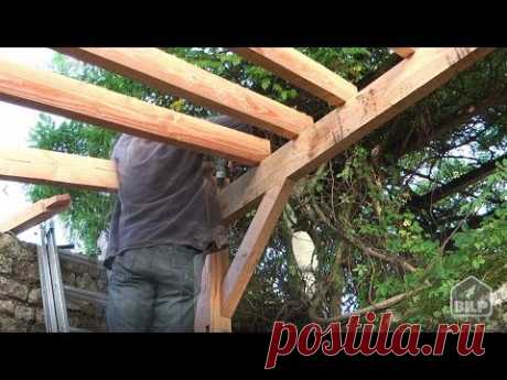 Comment construire un CARPORT en bois - YouTube