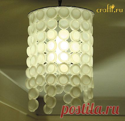 Люстра из крышек / Поделки из необычных материалов / Сообщество CRAFTi - Идеи и их воплощение. Делаем своими руками все, что возможно!