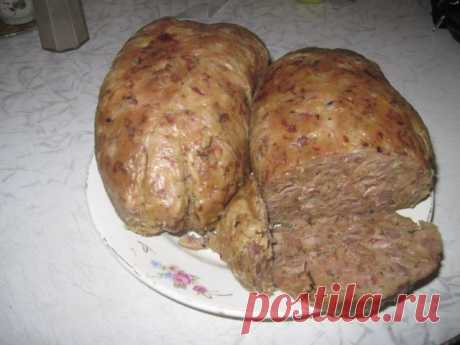 Сердечно-печеночная колбаса своими руками : два варианта