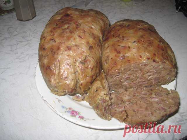 Сердечно-печеночная колбаса своими руками : два варианта