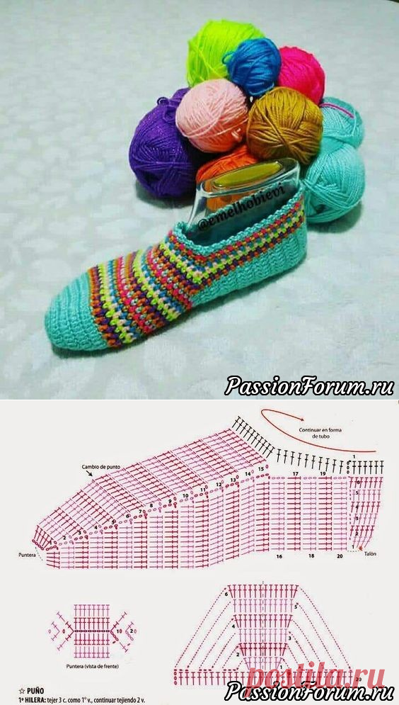 Следочки или носочки? Идеи и схемы собрала в интернете
