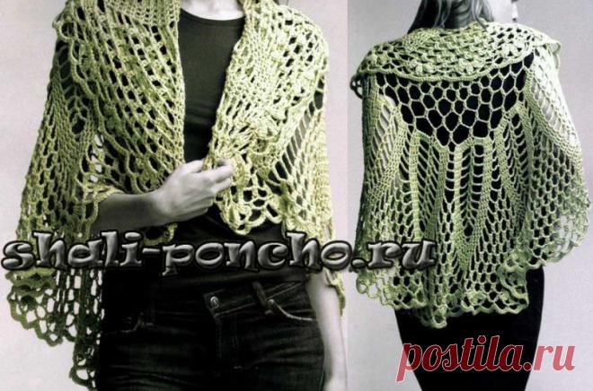 Круглая шаль-накидка