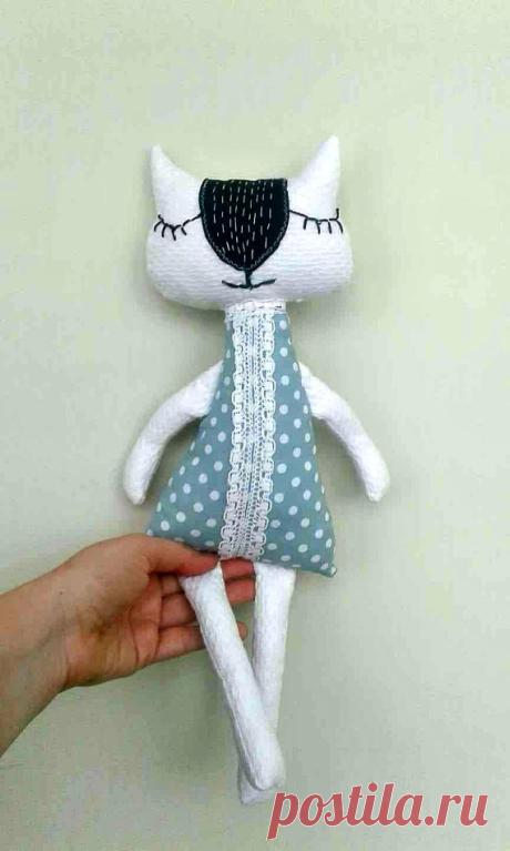 Baby soft toy cat Baby shower gift Baby girl toys for babies