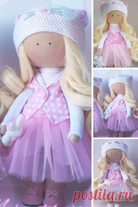 Handmade doll Christmas dollRag doll Tilda by AnnKirillartPlace