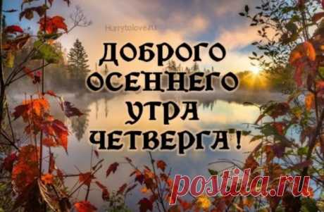 Картинки доброе утро четверга красивые осенние с пожеланиями (51 фото)