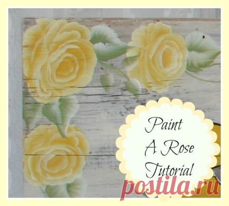 How to Paint a Rose - Flower Patch Farmhouse