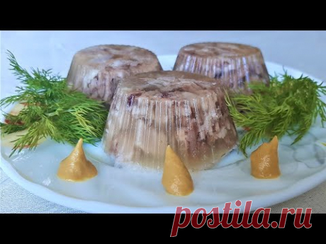 ПРАВИЛЬНІЙ ХОЛОДЕЦ из Свиной Рульки и Говядины Без Желатина! Рецепт, Проверенный Годами / Aspic