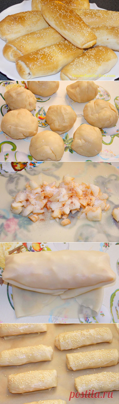 Слоеные пирожки с яблоками/Сайт с пошаговыми рецептами с фото для тех кто любит готовить
