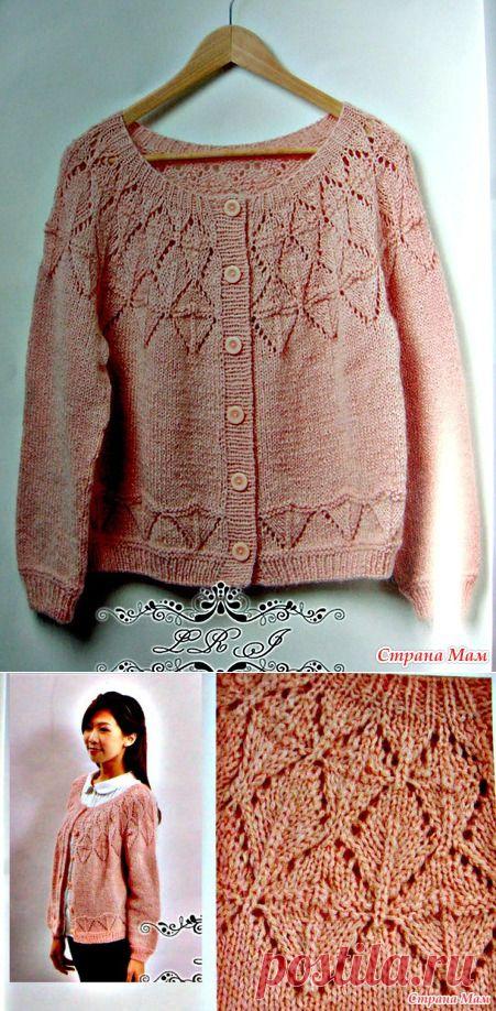 Теплая кофта с круглой кокеткой. Спицы. - ВЯЗАНАЯ МОДА+ ДЛЯ НЕМОДЕЛЬНЫХ ДАМ - Страна Мам