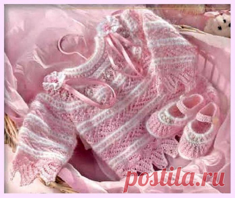 Бело-розовые кофточка и башмачки.