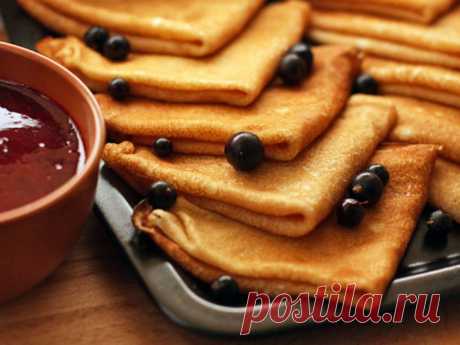 3 простых рецепта вкусных тонких блинов