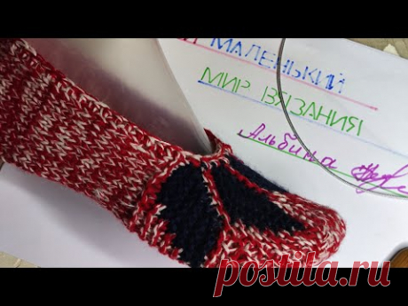 как я вяжу следочки на 2 спицах без шва,для начинающих 🌺🧶🧶🧶