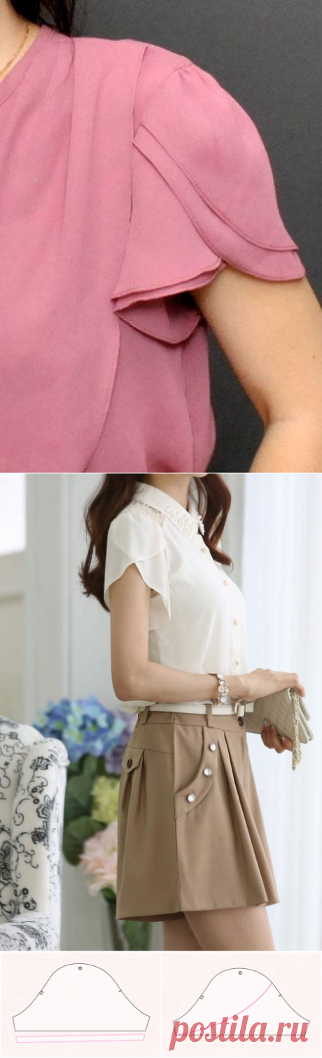 Моделирование рукава-тюльпан / Мастер-классы / Burdastyle