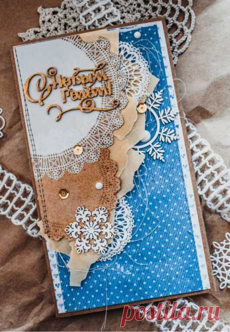 Мастер-класс: как сделать красивую и простую новогоднюю открытку своими руками?